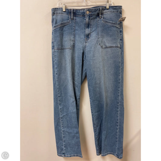 Jeans Wide Leg By Wonderly In Blue Denim, Size: 14