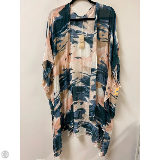 Kimono By Clothes Mentor In Blue & Pink, Size: Osfm