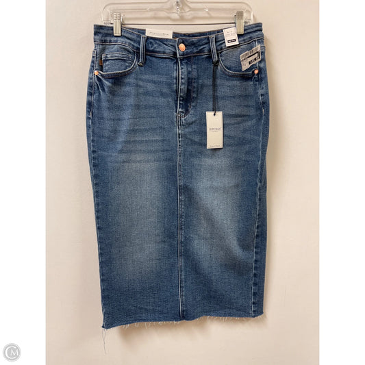 Skirt Midi By Judy Blue In Blue Denim, Size: 12