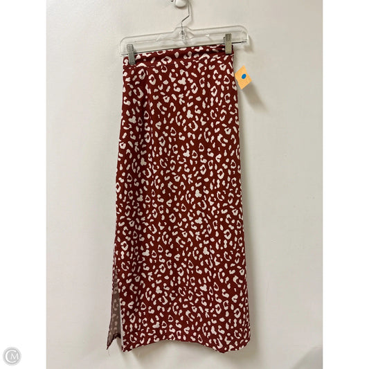 Skirt Maxi By Clothes Mentor In Animal Print, Size: 12