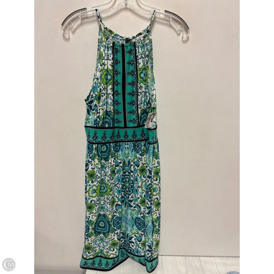 Dress Casual Short By London Times In Green & White, Size: M