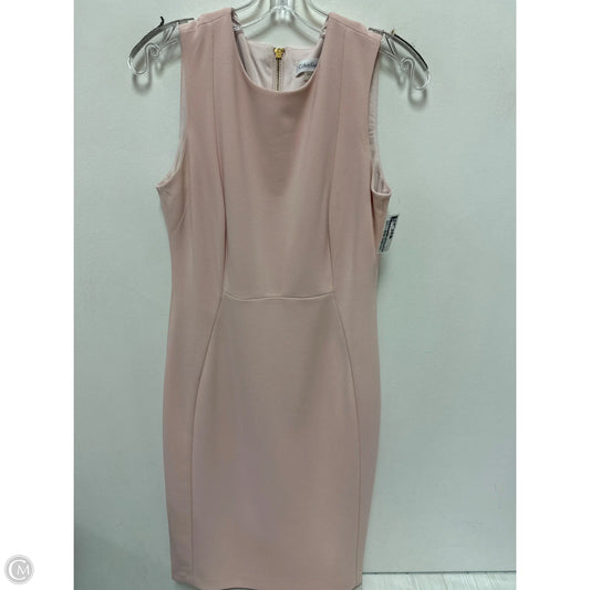Dress Casual Midi By Calvin Klein In Pink, Size: M