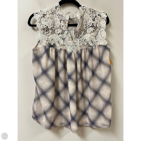 Top Sleeveless By Loft In Brown & Purple, Size: S