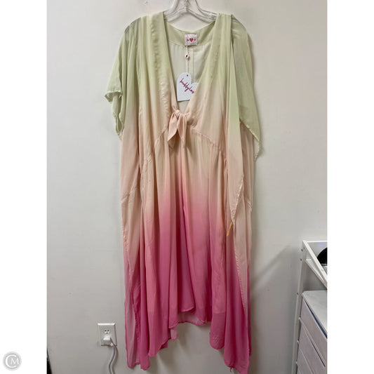 Dress Casual Maxi By Buddy Love In Green & Pink, Size: M