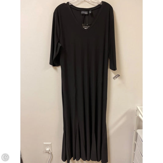 Dress Casual Maxi By Attitude In Black, Size: Xl