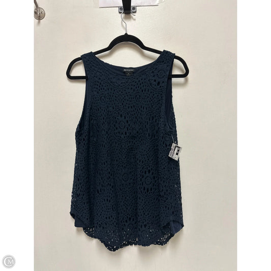 Top Sleeveless By New Directions In Navy, Size: Xl