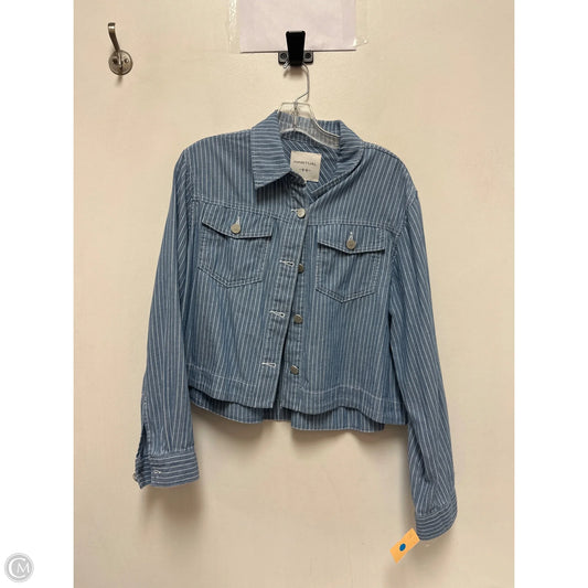 Jacket Other By Habitual In Blue & White, Size: M