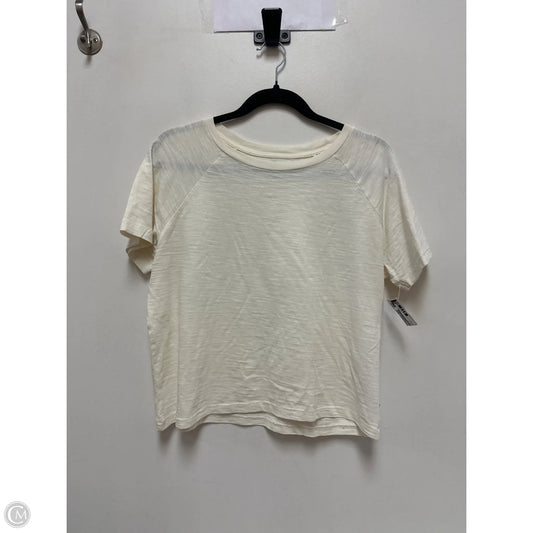 Top Short Sleeve By Levis In Cream, Size: M