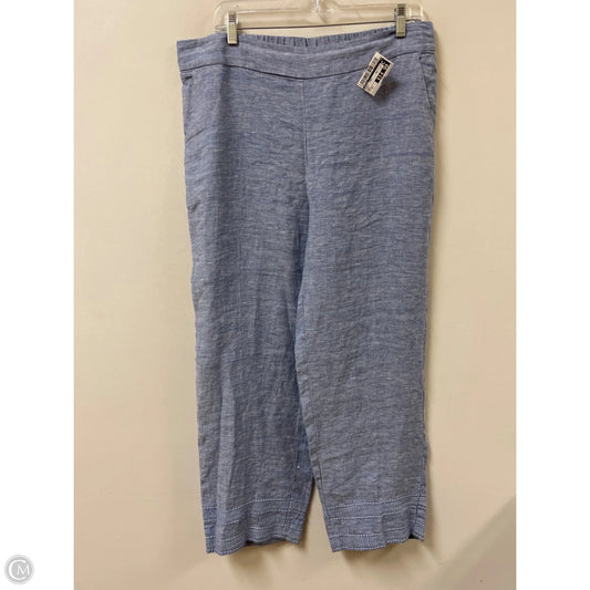 Pants Linen By Chicos In Blue, Size: 12