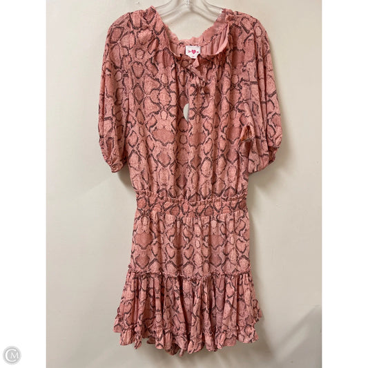 Dress Casual Short By Buddy Love In Snakeskin Print, Size: L
