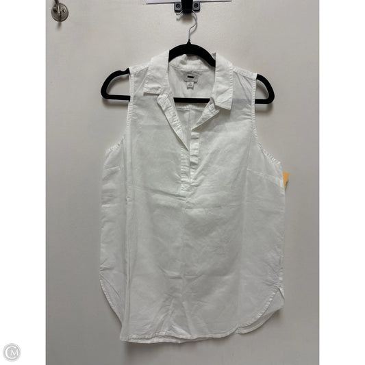 Top Sleeveless By J. Crew In White, Size: M