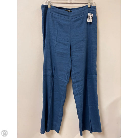 Pants Linen By Clothes Mentor In Blue, Size: 12