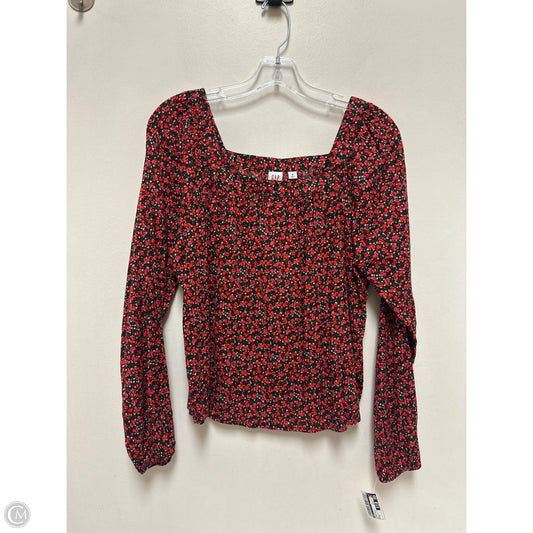 Top Long Sleeve By Gap In Floral Print, Size: S