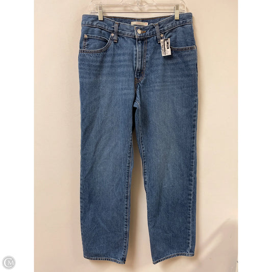 Jeans Straight By Levis In Blue Denim, Size: 10