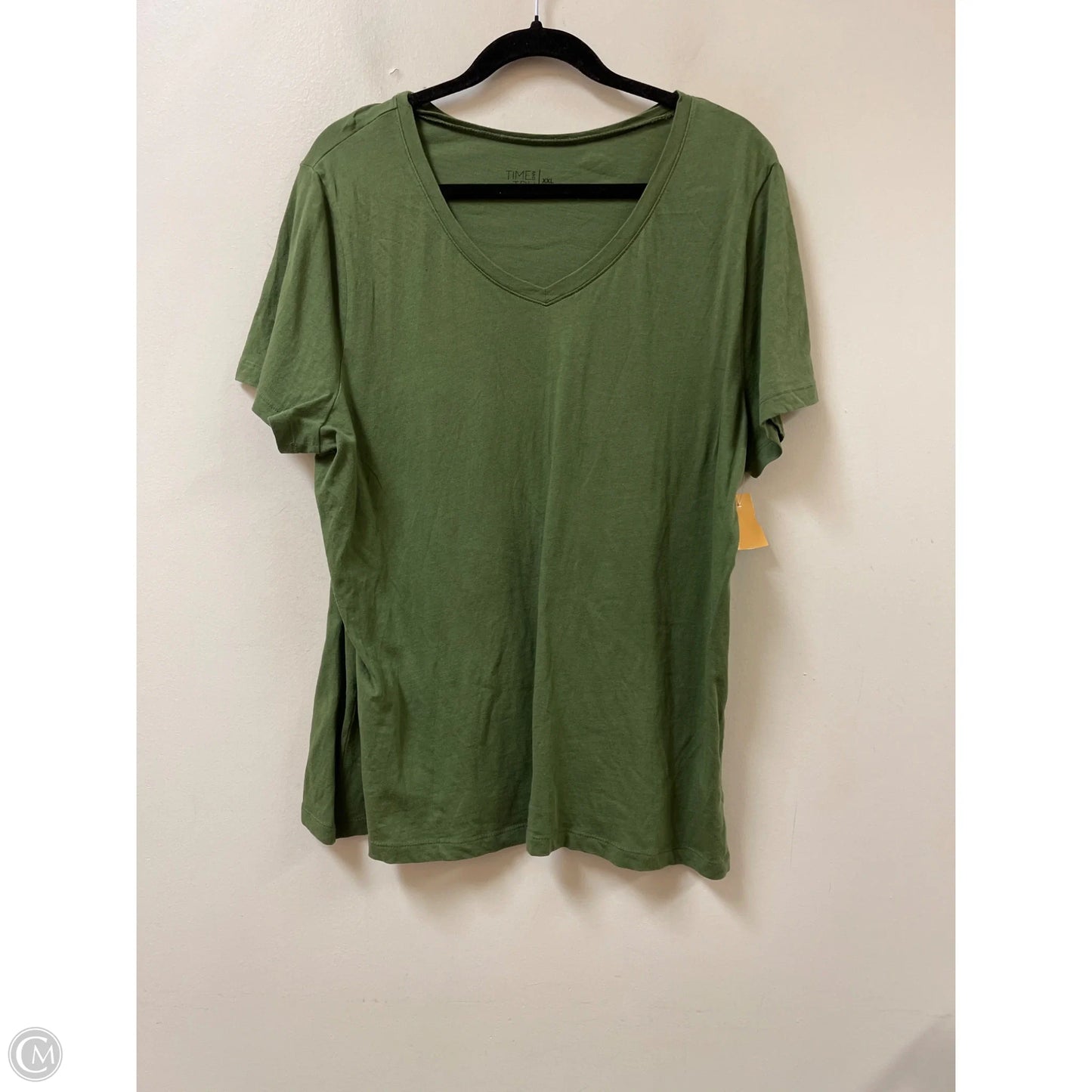 Top Short Sleeve By Time And Tru In Green, Size: 1x