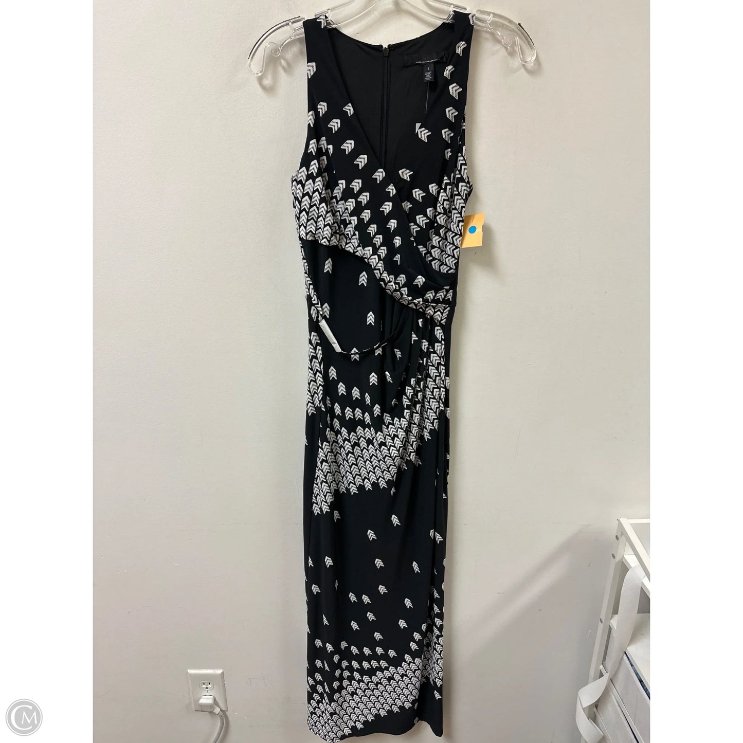 Dress Casual Maxi By White House Black Market In Black & White, Size: Xs