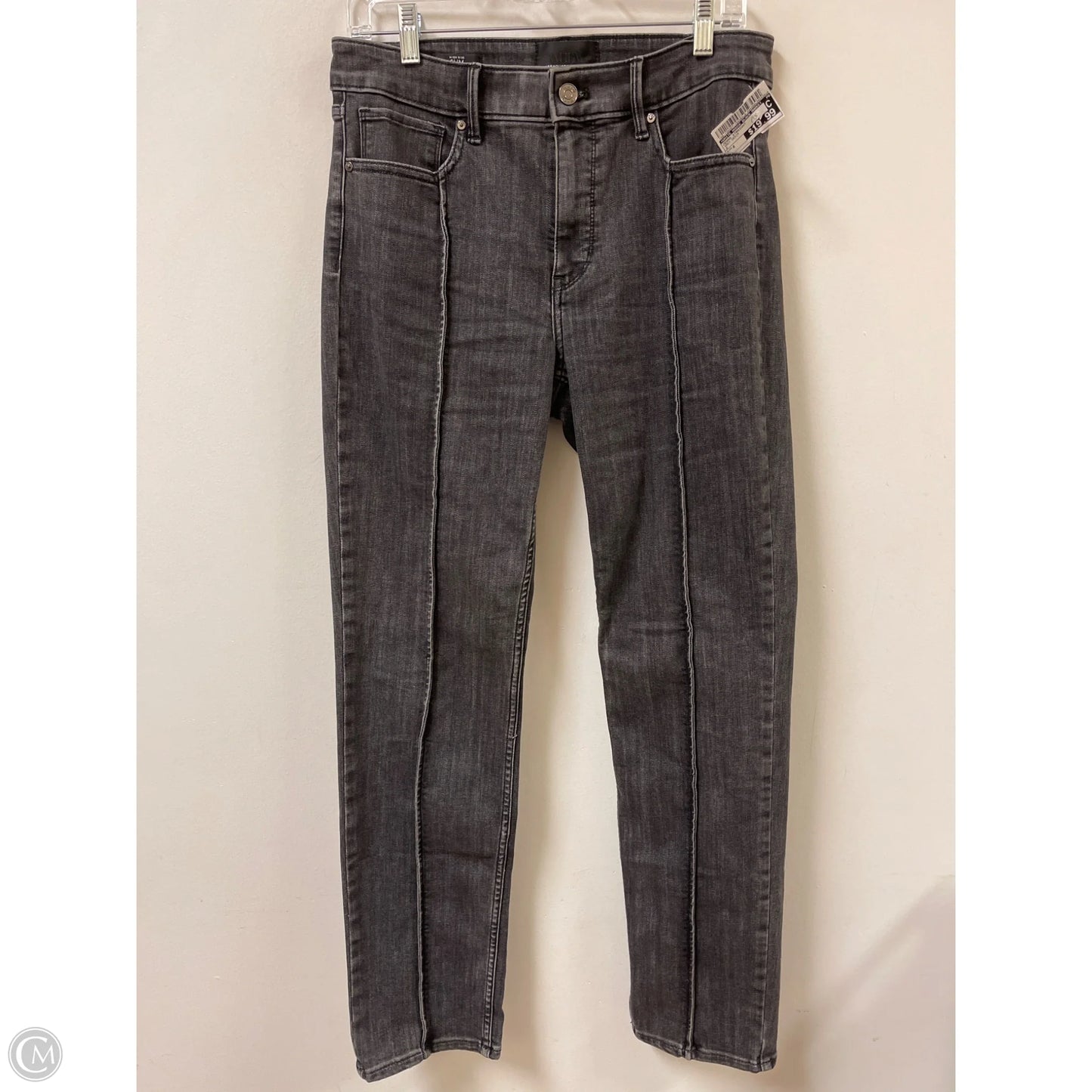 Jeans Straight By White House Black Market In Grey Denim, Size: 8