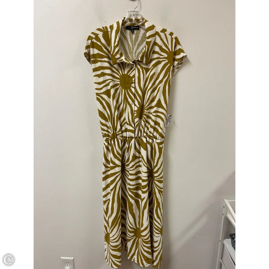 Dress Casual Maxi By Fred David In Green & White, Size: 3x