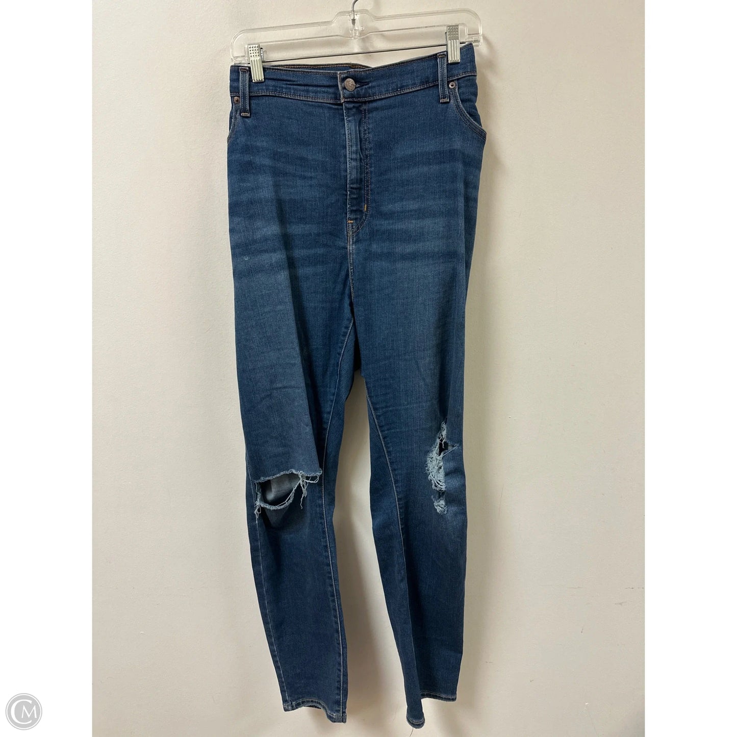 Jeans Skinny By Levis In Blue Denim, Size: 24