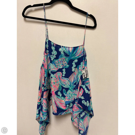 Top Sleeveless Designer By Lilly Pulitzer In Blue & Pink, Size: S