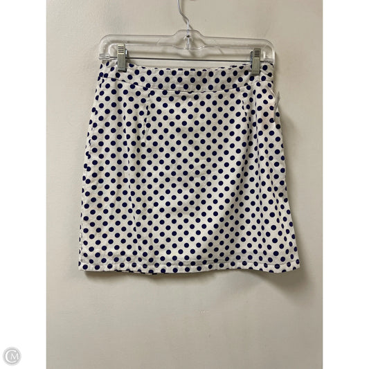 Skirt Mini & Short By Clothes Mentor In Polkadot Pattern, Size: 8