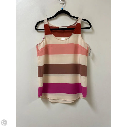 Top Sleeveless By Loft In Striped Pattern, Size: S