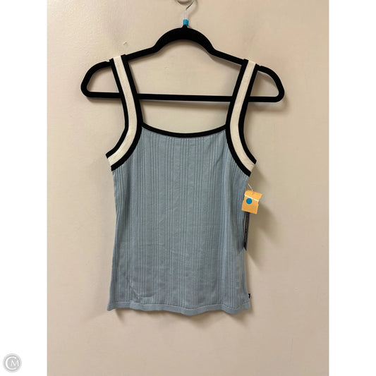 Top Sleeveless Designer By Karl Lagerfeld In Black & Blue, Size: S