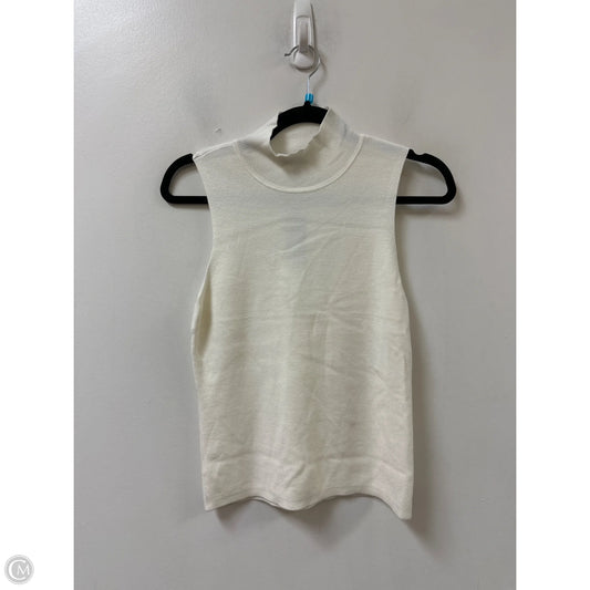 Sweater Short Sleeve By Express In White, Size: M