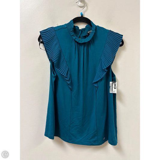 Top Short Sleeve By Bcbg In Teal, Size: Xl