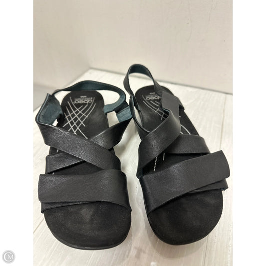 Sandals Flats By Abeo In Black, Size: 8