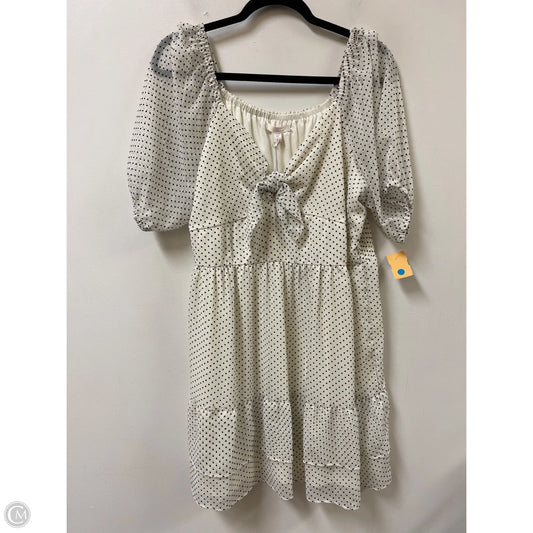 Tunic Short Sleeve By Lc Lauren Conrad In Polkadot Pattern, Size: Xl