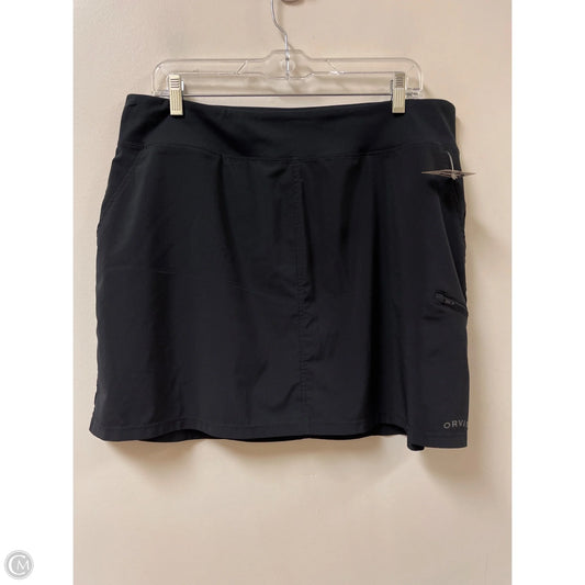 Athletic Skort By Orvis In Black, Size: Xl