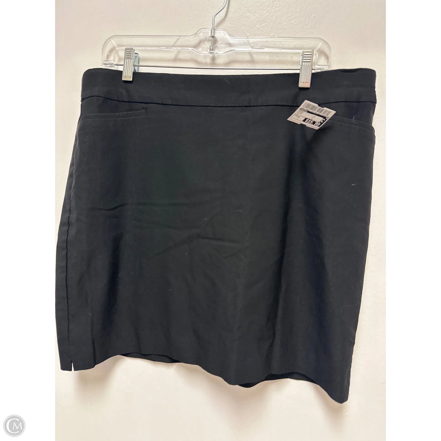 Skort By Chicos In Black, Size: 14