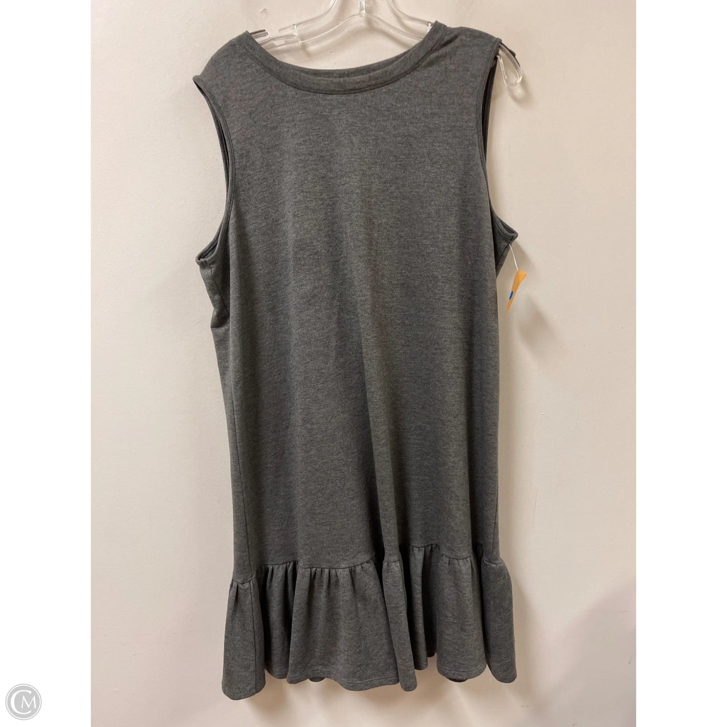 Dress Casual Midi By Apt 9 In Grey, Size: L