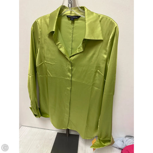 Blouse Long Sleeve By Boston Proper In Green, Size: S