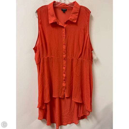Tunic Sleeveless By Torrid In Orange, Size: 3x