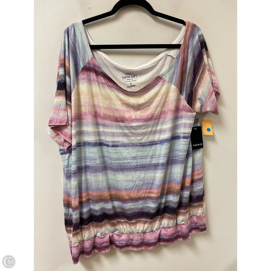 Top Short Sleeve By Torrid In Purple, Size: 3x