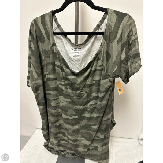 Top Short Sleeve By Torrid In Camouflage Print, Size: 3x