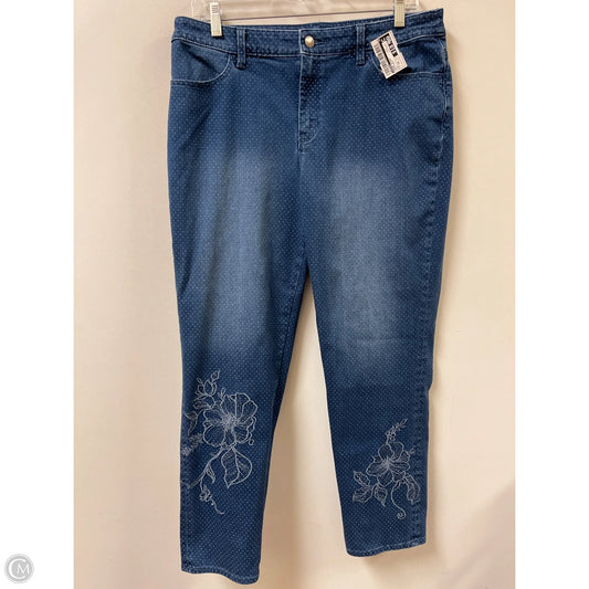 Jeans Skinny By Chicos In Blue Denim, Size: 10