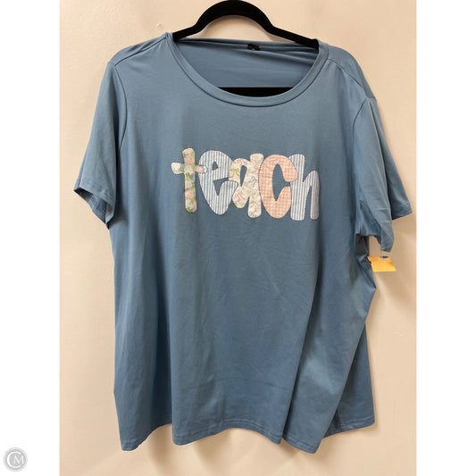 Top Short Sleeve By Clothes Mentor In Blue, Size: M