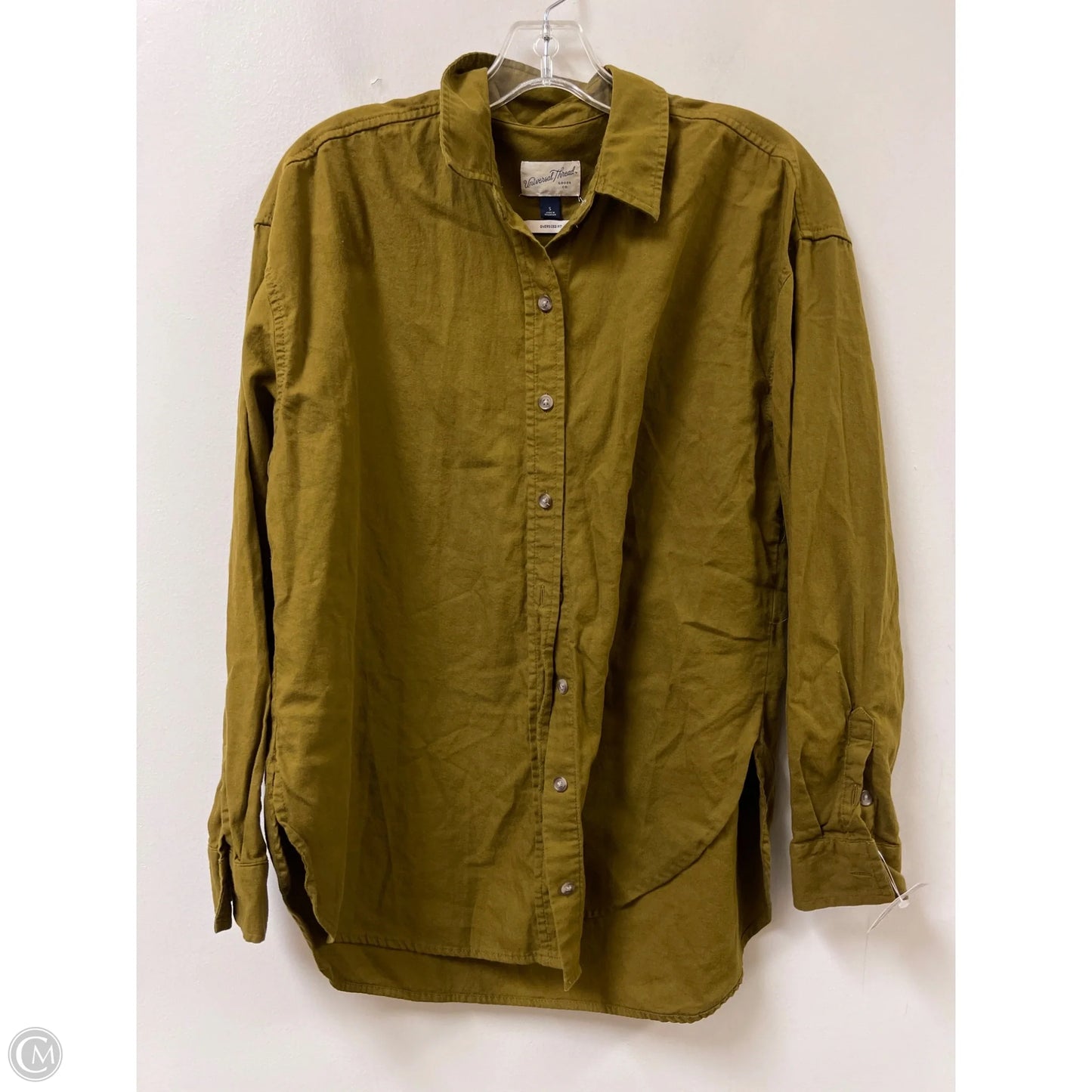 Blouse Long Sleeve By Universal Thread In Green, Size: S