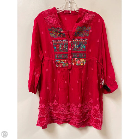Top Long Sleeve By Johnny Was In Pink, Size: S