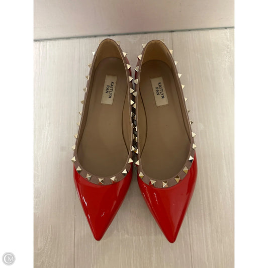 Shoes Flats By Clothes Mentor In Red, Size: 9