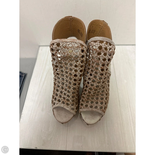 Sandals Heels Block By Cmc In Cream, Size: 9