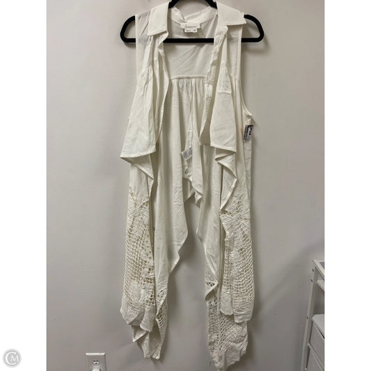 Vest Other By Anthropologie In White, Size: Osfm