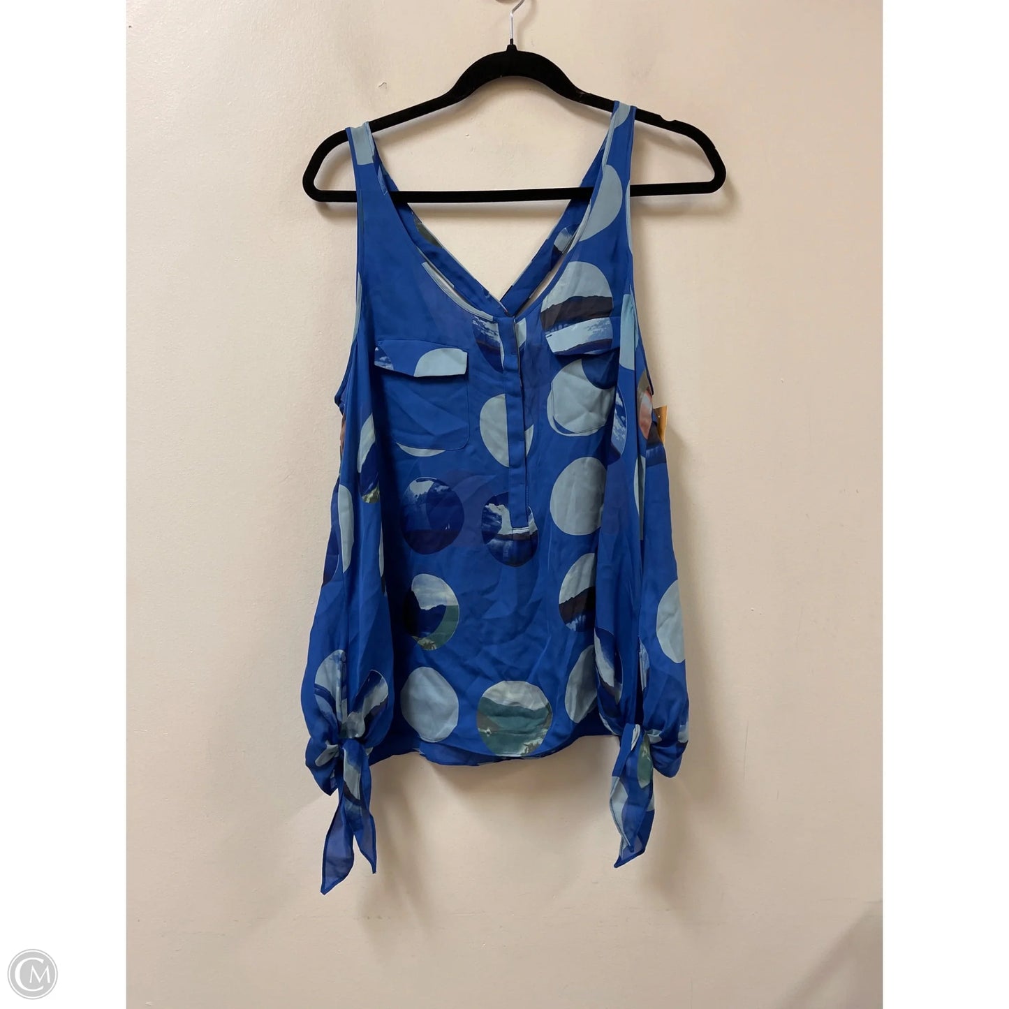 Top Sleeveless By Leifsdottir In Blue, Size: L