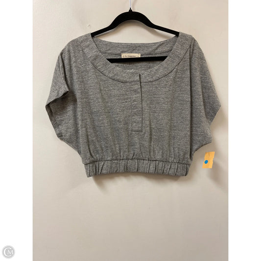 Top Short Sleeve By By Together In Grey, Size: M