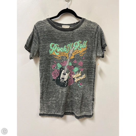 Top Short Sleeve By Clothes Mentor In Grey, Size: S