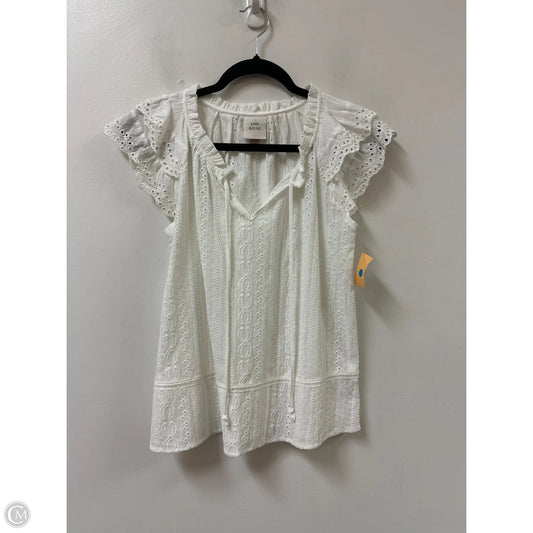 Top Short Sleeve By Knox Rose In White, Size: Xs