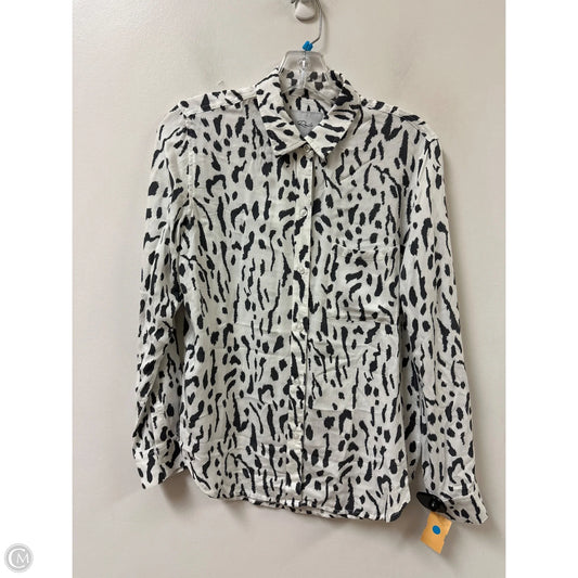 Blouse Long Sleeve By Rails In Animal Print, Size: Xs